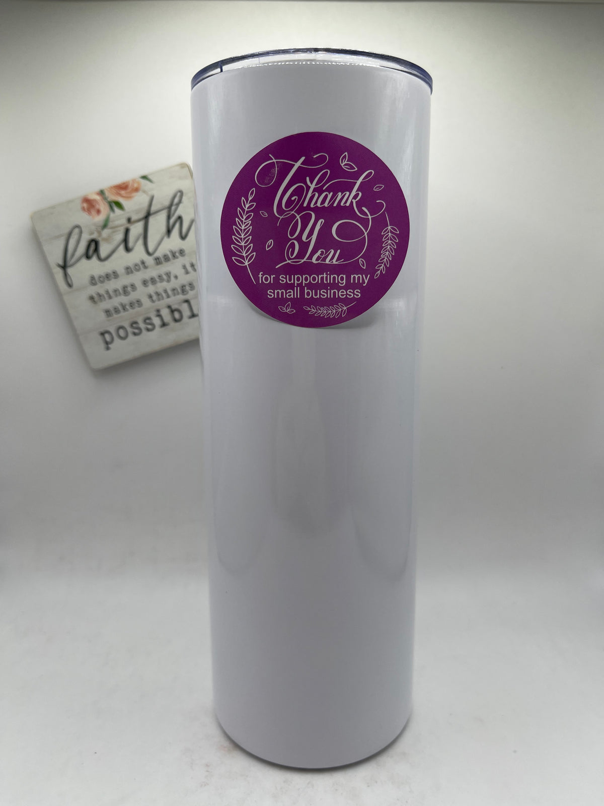 20oz Sublimation Tall Skinny Tumbler Live