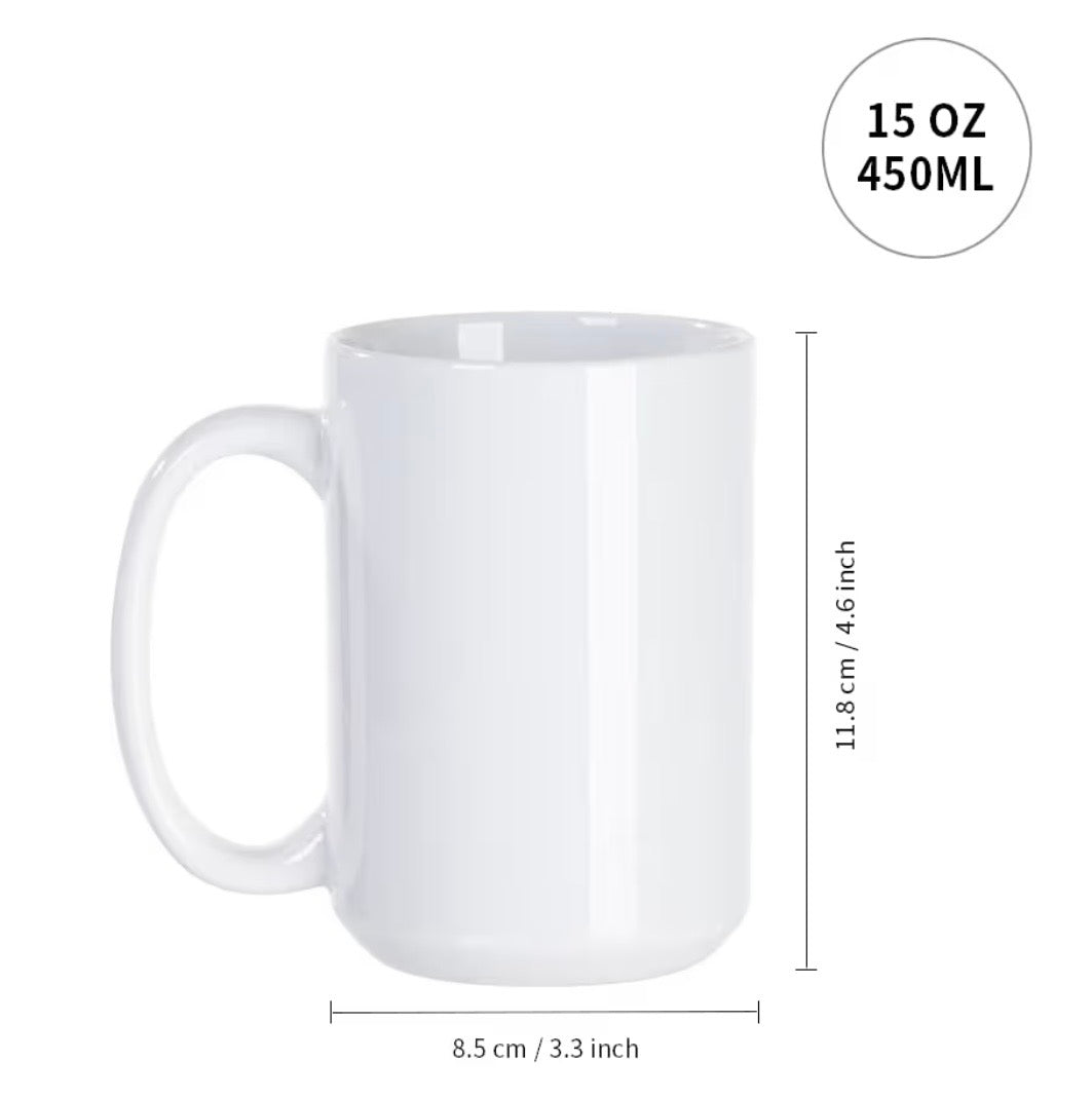 15oz. Sublimation Coffee Cup