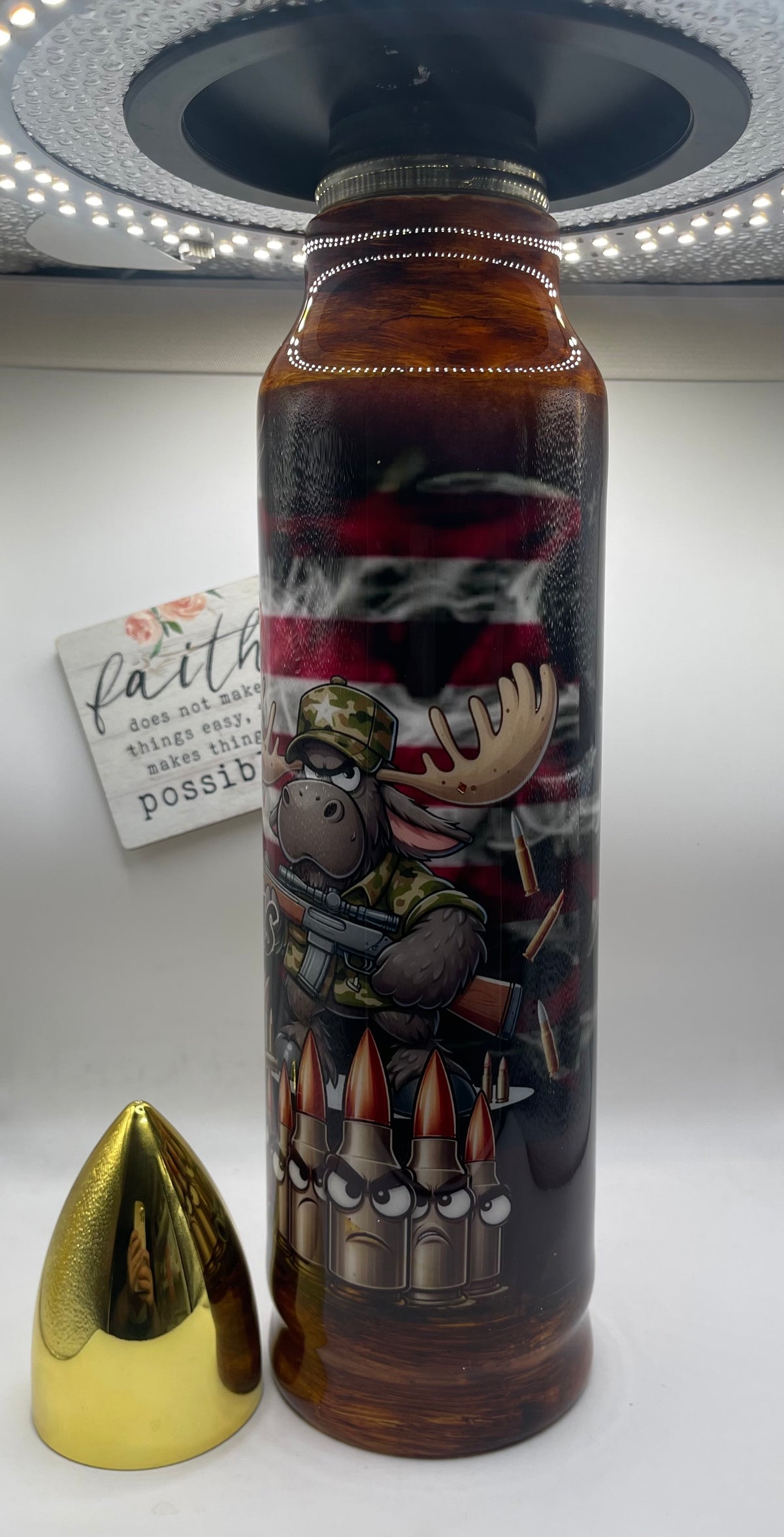 32oz. Bullet Thermos Epoxy Coated