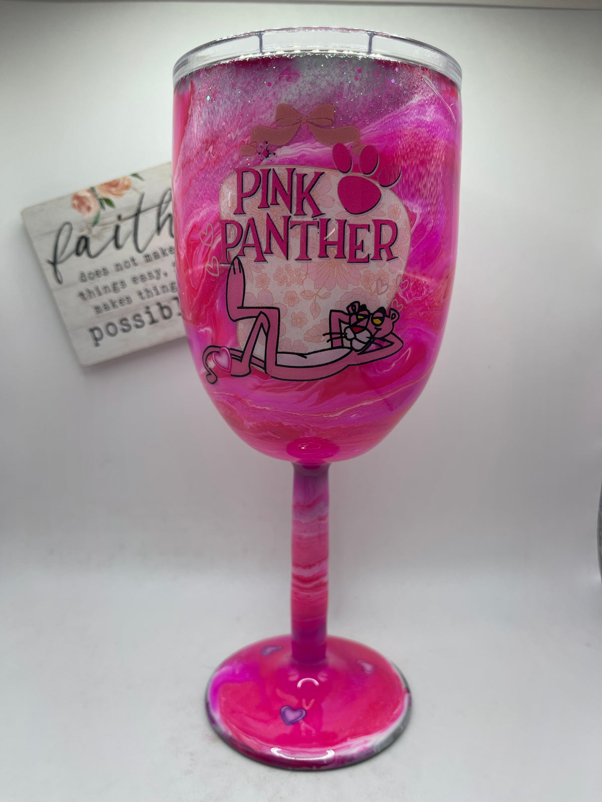 Wine Glass Epoxy Coated #35