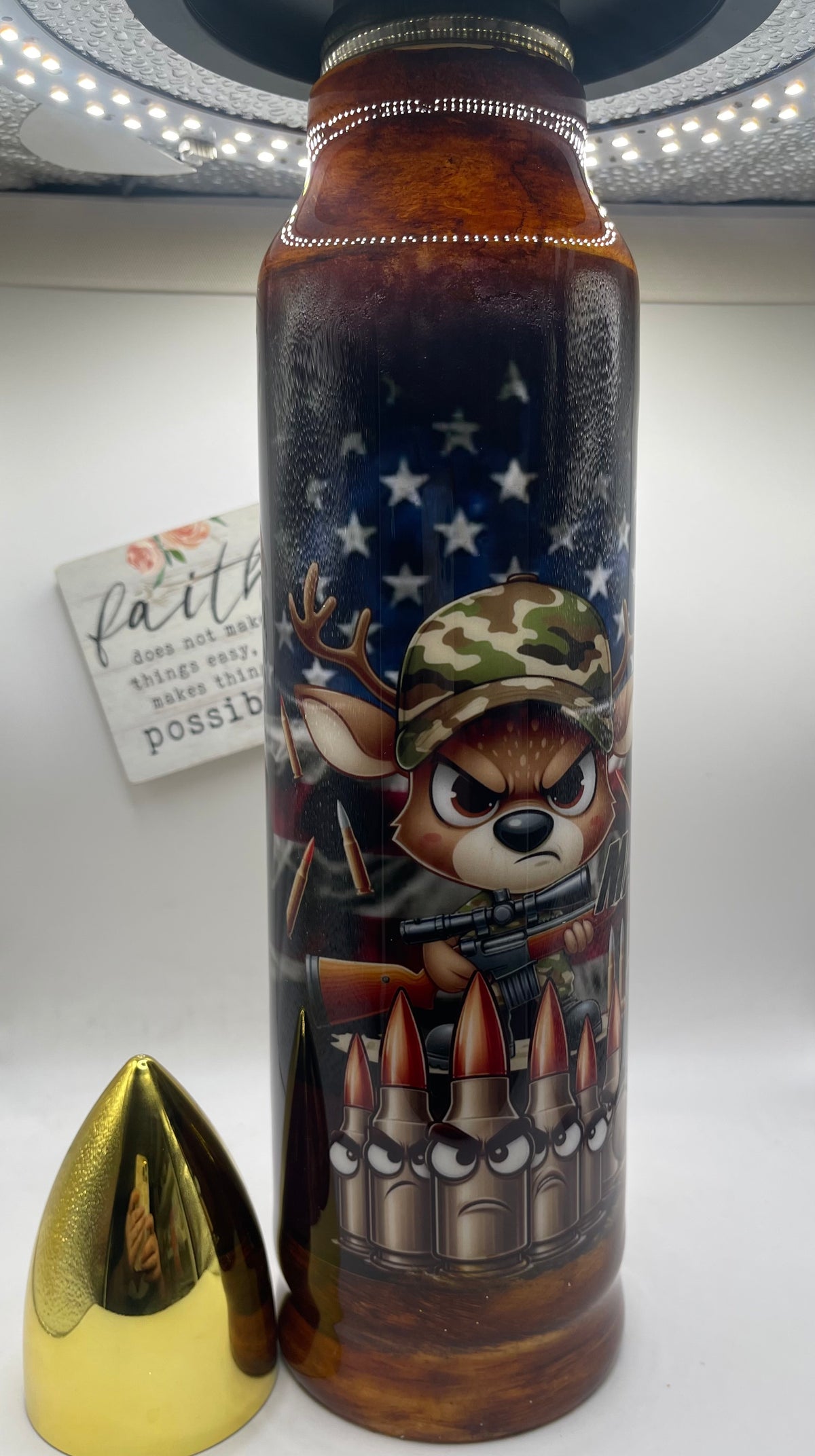 32oz. Bullet Thermos Epoxy Coated