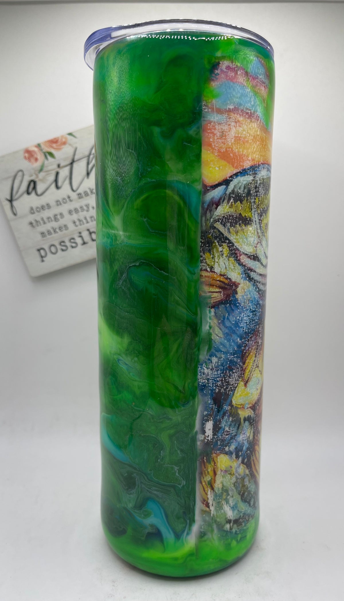 20oz. Ink drop epoxy Bass