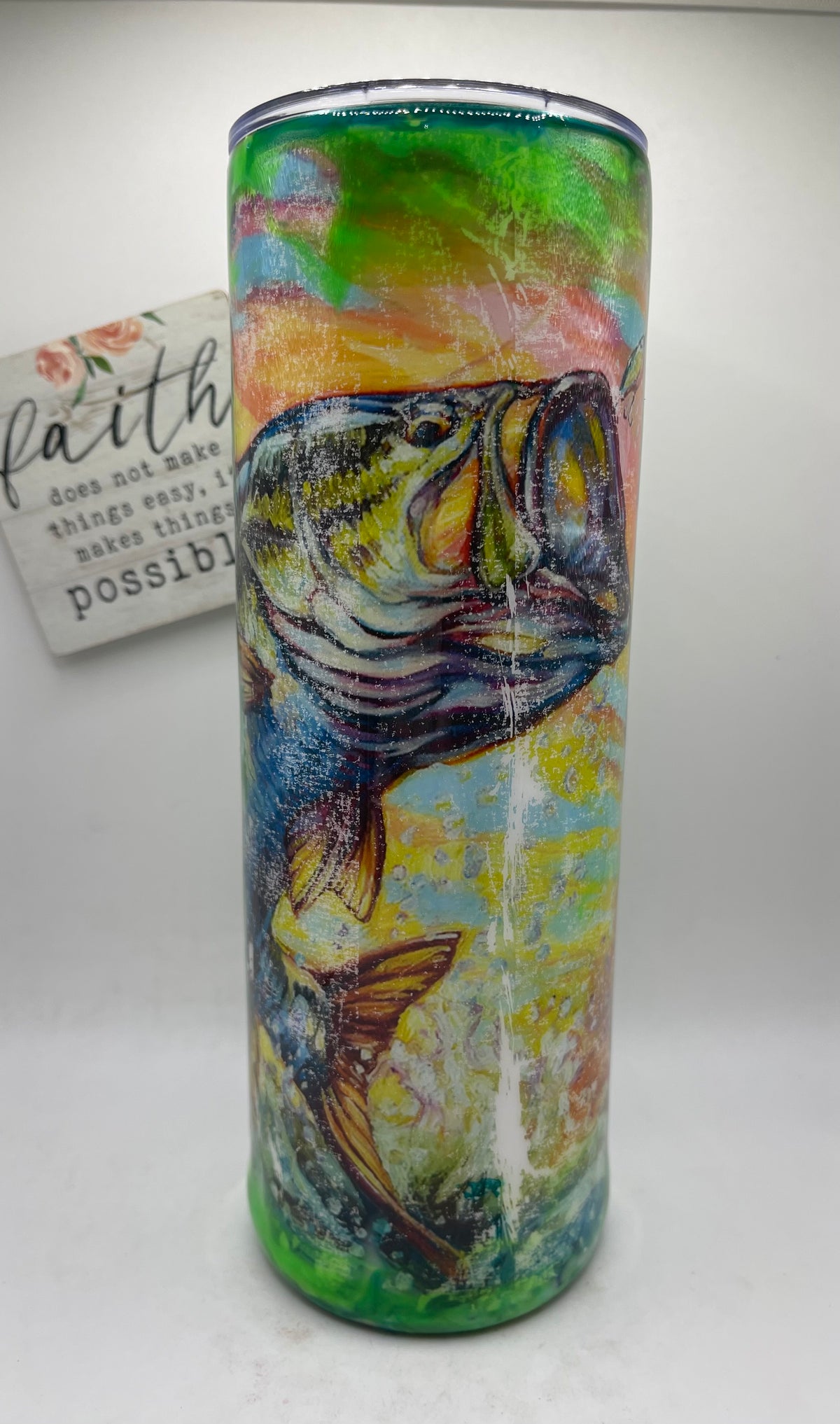 20oz. Ink drop epoxy Bass