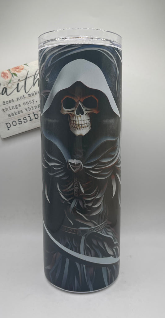 20oz. Tall Skinny Grim Reaper