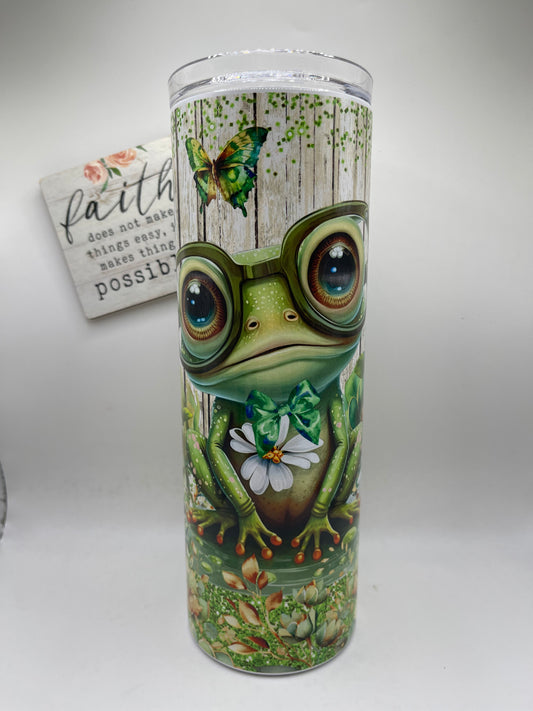 20oz Frog with Glasses